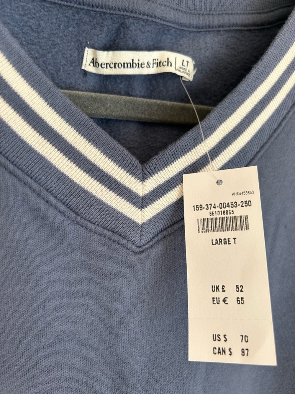 Abercrombie & Fitch Fleece V-neck Mini Dress